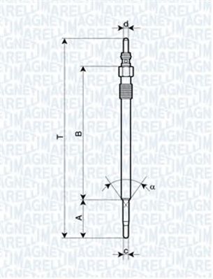 MAGNETI MARELLI 062900030304 -  Свеча накаливания